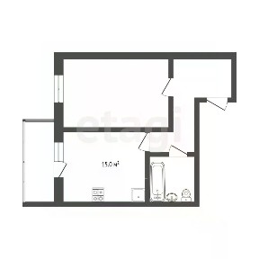 Продается 1-комн. квартира, 36,5 м²