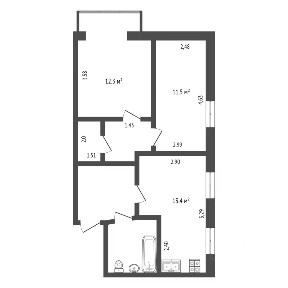 Продается 2-комн. квартира, 50,6 м²