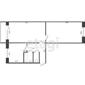 Продается 2-комн. квартира, 42 м²