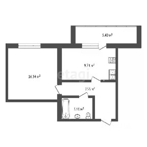 Продается 1-комн. квартира, 36,3 м²