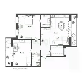 Продается 2-комн. квартира, 120,6 м²