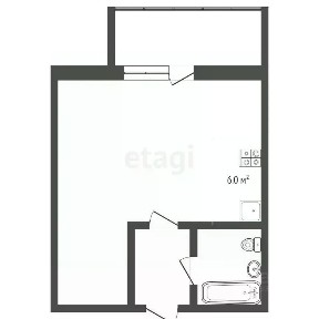 Продается студия, 30,6 м²