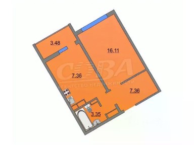 Продается 1-комн. квартира, 38,8 м²