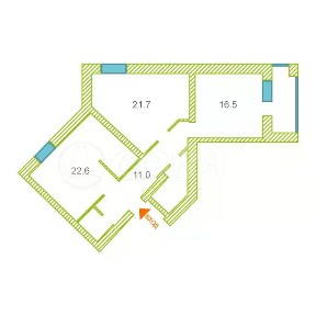 Продается 2-комн. квартира, 81,8 м²
