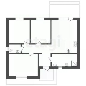 Продается 1-этажный дом, 106 м²