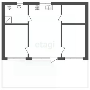 Продается 1-этажный дом, 74 м²