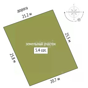 Продается участок, 5,41 сот.