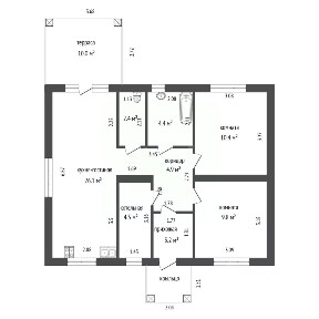 Продается 1-этажный дом, 75,7 м²