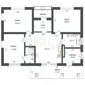 Продается 1-этажный дом, 101,5 м²