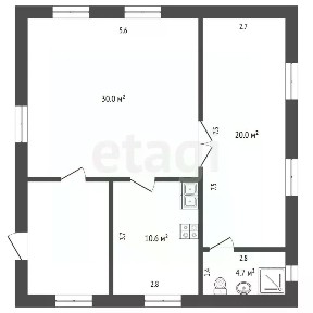 Продается 2-этажный дом, 110 м²