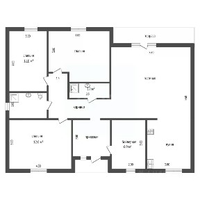 Продается 1-этажный дом, 120 м²