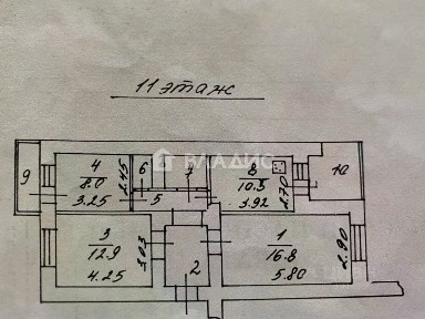 Продается 3-комн. квартира, 58,6 м²