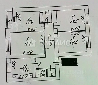 Продается 4-комн. квартира, 90,6 м²
