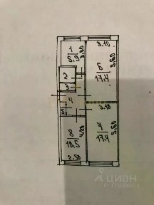 Продается 3-комн. квартира, 61 м²