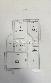 Продается 3-комн. квартира, 70 м²