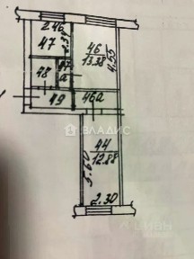 Продается 2-комн. квартира, 42,66 м²