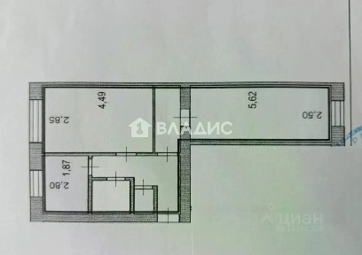 Продается 2-комн. квартира, 44,7 м²