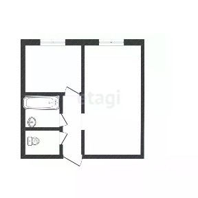 Продается 2-комн. квартира, 33,6 м²