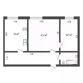 Продается 2-комн. квартира, 48 м²