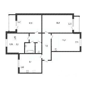 Продается 4-комн. квартира, 76,4 м²