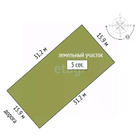 Продается участок, 5 сот.