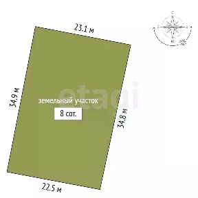 Продается участок, 8 сот.