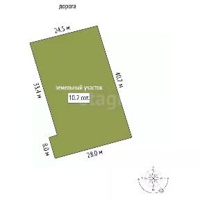 Продается участок, 10,1 сот.