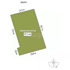Продается участок, 10,1 сот.