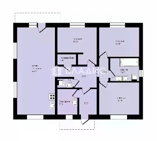 Продается 1-этажный дом, 120 м²