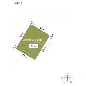 Продается 1-этажный дом, 63 м²