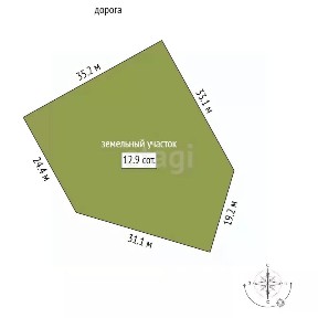 Продается участок, 13 сот.
