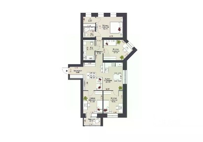 Продается 4-комн. квартира, 96,29 м²