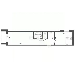 Продается 2-комн. квартира, 40,4 м²