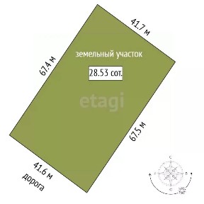 Продается участок, 28,53 сот.