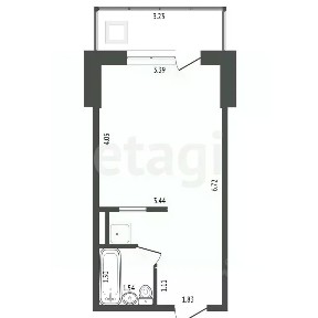 Продается студия, 23,9 м²