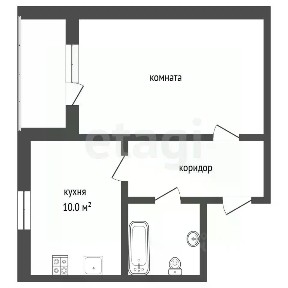 Продается 1-комн. квартира, 38,9 м²