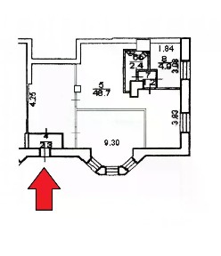 Сдается торговая площадь, 58,9 м²