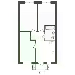 Продается 1-этажный таунхаус, 52 м²