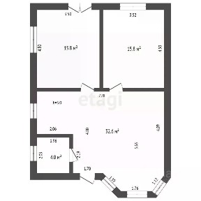 Продается 1-этажный дом, 71,3 м²