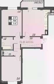 Продается 2-комн. квартира, 72 м²