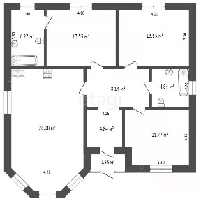 Продается 1-этажный дом, 95 м²
