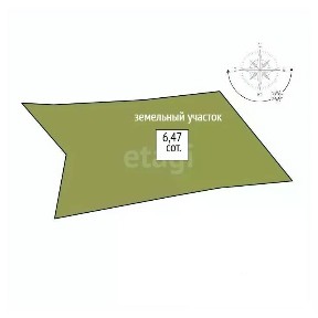 Продается 1-этажный дом, 61,6 м²