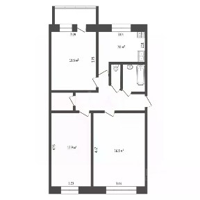 Продается 3-комн. квартира, 59,5 м²