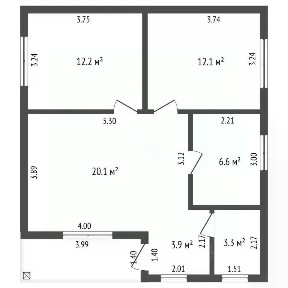 Продается 1-этажный дом, 85 м²