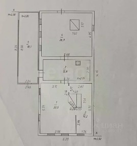Продается 1-этажный дом, 88,3 м²