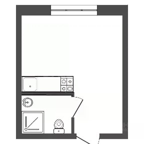 Продается студия, 13 м²