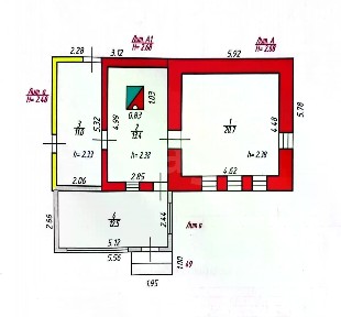 Продается 1-этажный дом, 34,1 м²