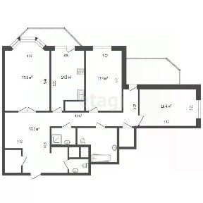 Продается 3-комн. квартира, 125,4 м²