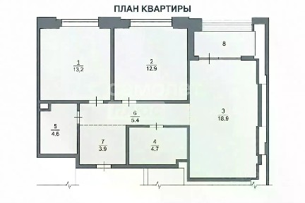 Продается 3-комн. квартира, 63,6 м²