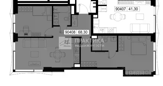 Продается 2-комн. квартира, 68,3 м²